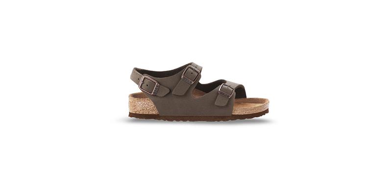 Birkenstock Roma Birkibuc Narrow Sandaler Børn Kaffe | DK 115WNB